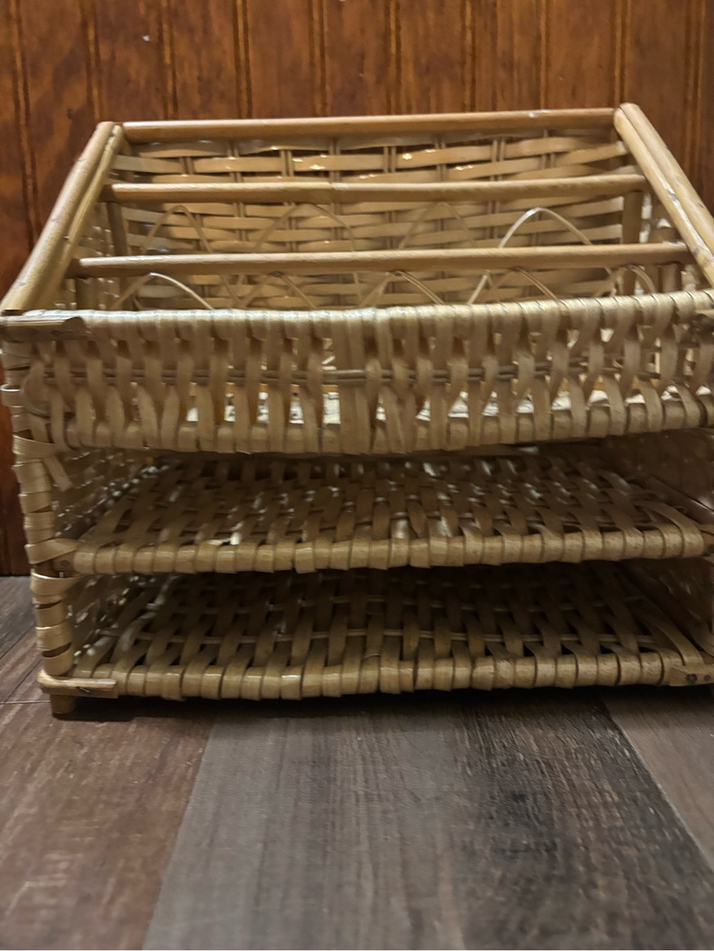 Natural Wicker Mail/file Rack Organizer - - Picture 5 of 5